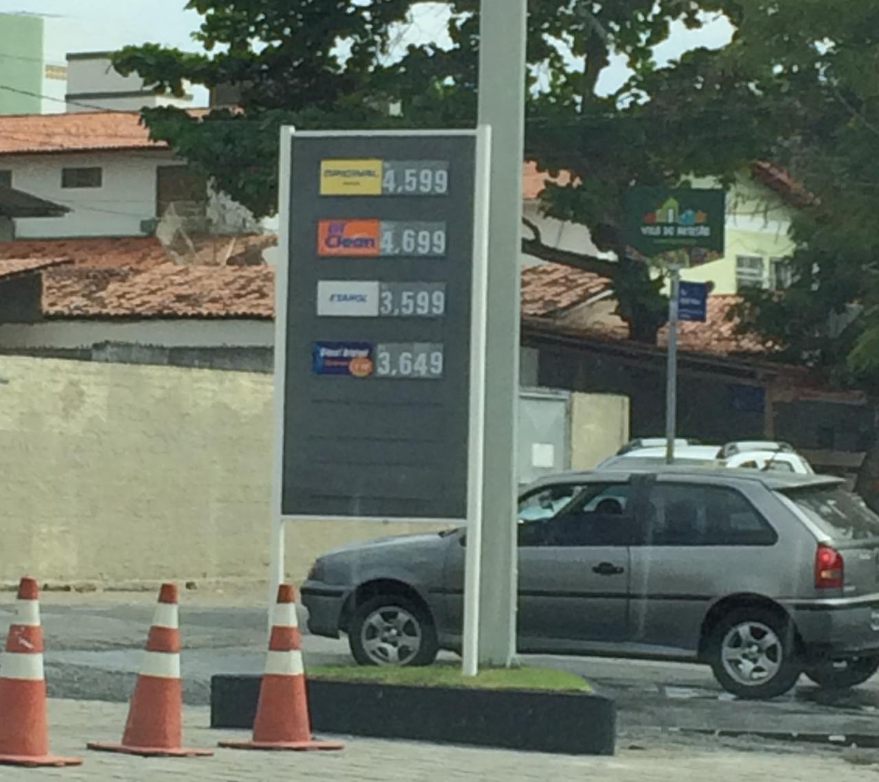 Procon constata aumento de 4,32% na gasolina comum vendida em Campina