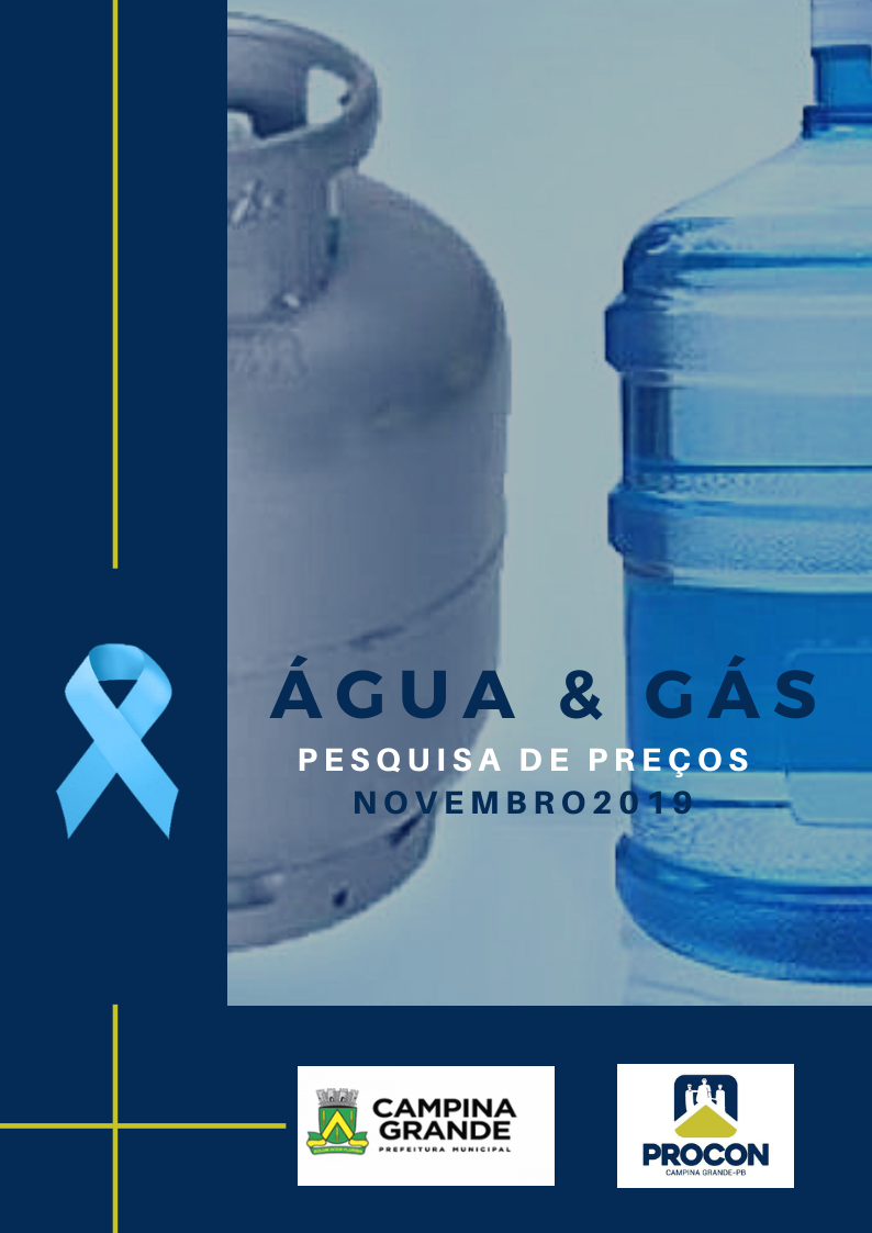 Água mineral e gás de cozinha Novembro