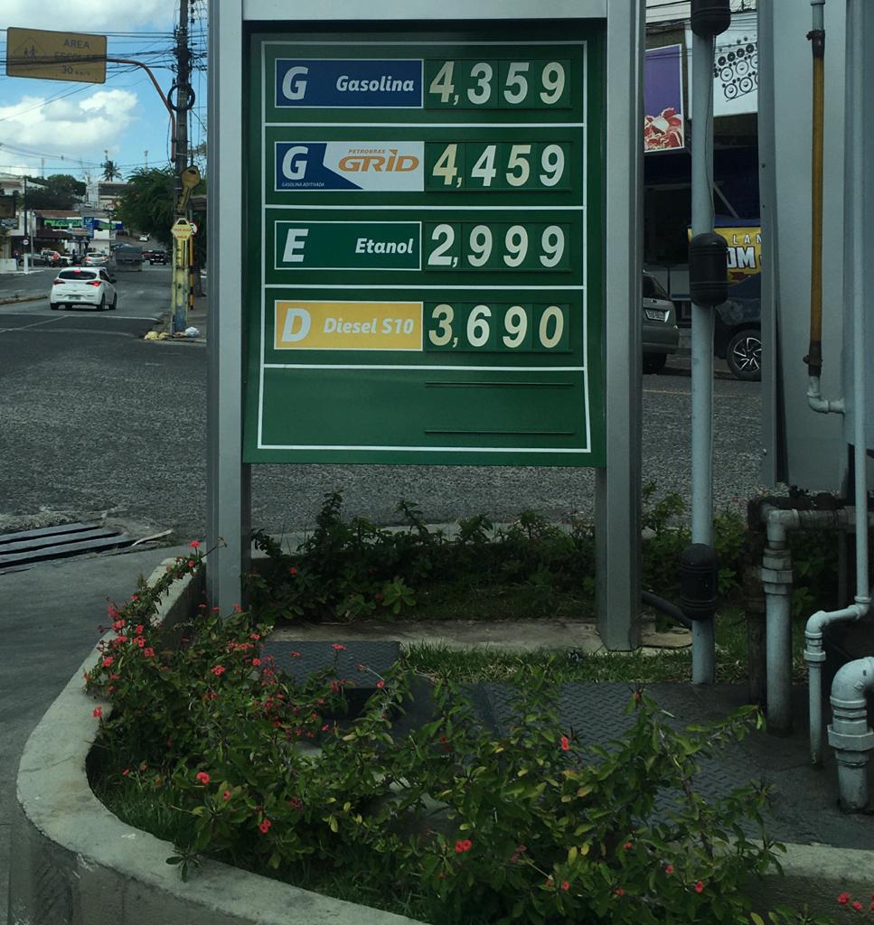 Diferença de preços do etanol entre os postos de Campina Grande chega a 81 centavos