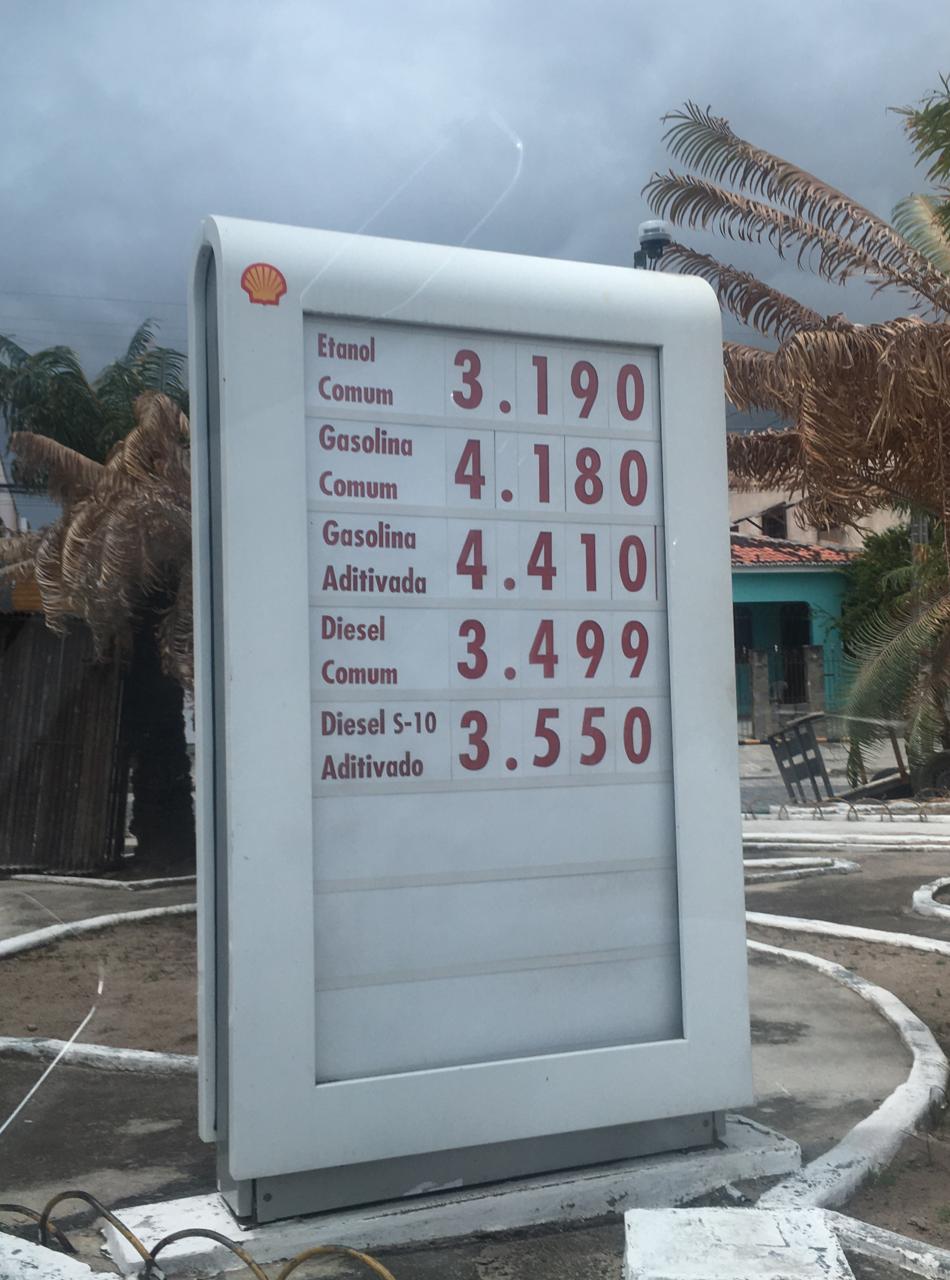 Levantamento do Procon Campina Grande aponta aumento de 0,48% no preço da gasolina