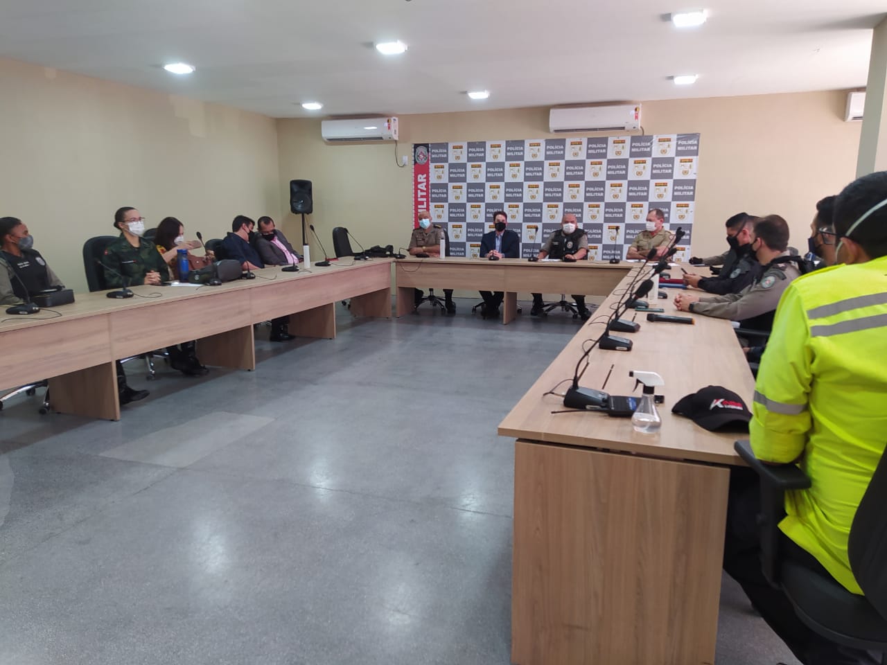 Covid-19: Equipes da Prefeitura se reúnem com o comando da Polícia Militar para avaliar ações de combate ao avanço da pandemia
