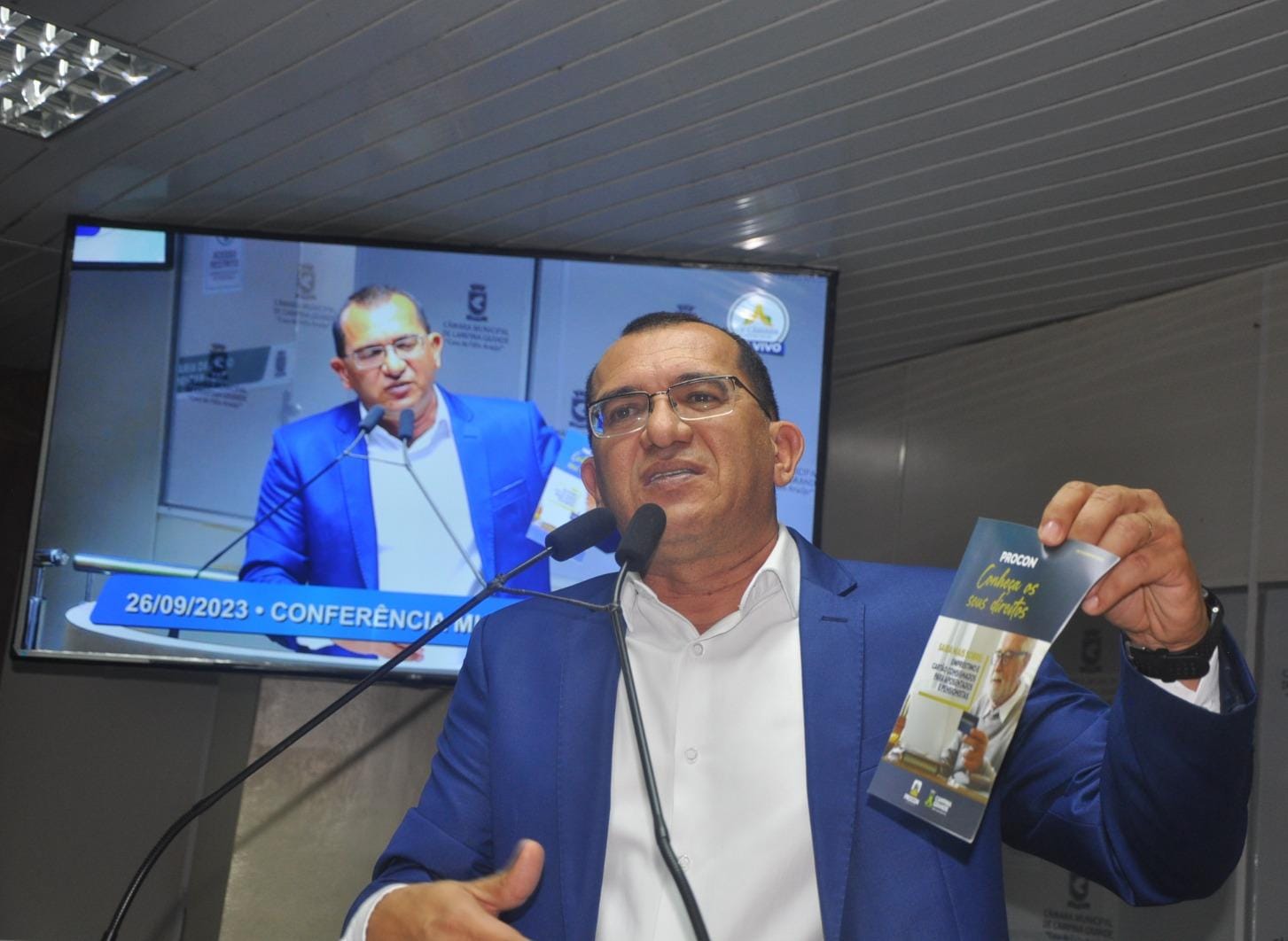 Coordenador do Procon Municipal apresenta balanço de ações durante Conferência Municipal da Lei Orçamentária Anual (LOA) 2024
