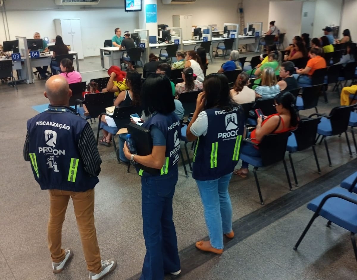 Blitz nos Bancos: Procon de Campina Grande autua quatro agências bancárias durante operação especial de fiscalização