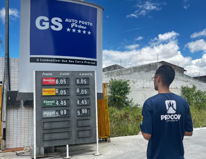Campina Grande registra redução no preço da gasolina e produto pode ser encontrado por R$ 6,05, aponta Procon Municipal