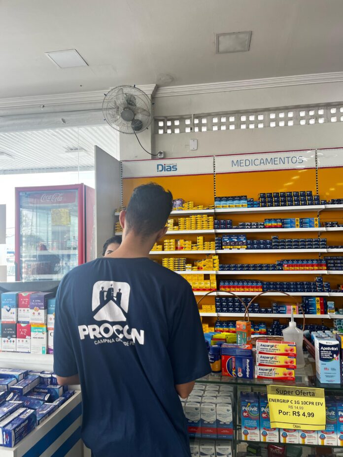 Rede de farmácia reúne os menores preços de medicamentos em Campina Grande, aponta Procon Municipal